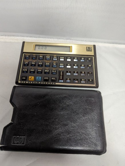 Hewlett Packard HP 12C Scientific Calculator Financial Engineering +Leather Case - Picture 4 of 7